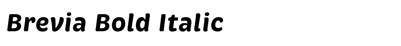 Brevia Bold Italic